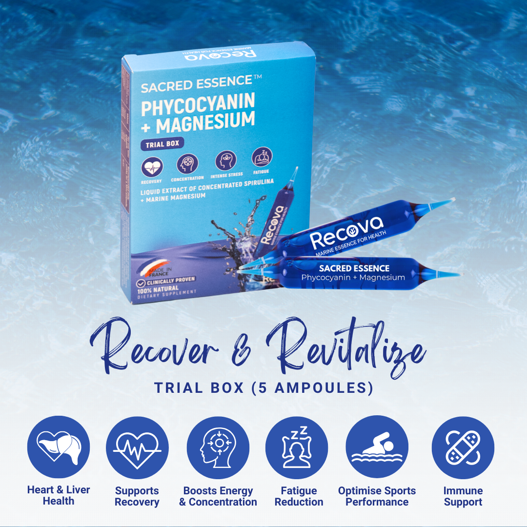 Sacred Essence™ - Phycocyanin + Marine Magnesium Trial Box (5 Ampoules)