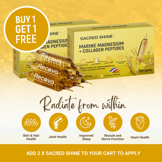 Sacred Shine™ - Marine Magnesium + Collagen Peptides (Joint & Skin Support, heart function)